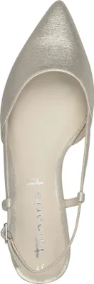 Produktbild von Tamaris Damen Pumps Slingback flach mit spitzer Form 1-29405-44, Größe:37 EU, Farbe:Beige