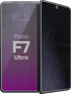 Produktbild von Hybridglas mit Privatschutzfilter für Xiaomi POCO F7 Ultra, Bizon Glass Mule Shadow, Matt