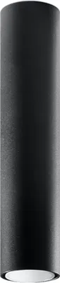 Immagine prodotto di Lampada a soffitto LAGOS 40 nero 1xGU10 10W acciaio 40x6x6cm Sollux Lighting