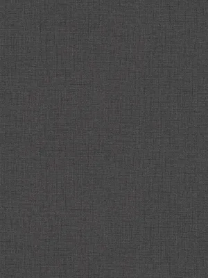 Produktbild von Schwarze Tapete mit Textilstruktur & meliertem Effekt