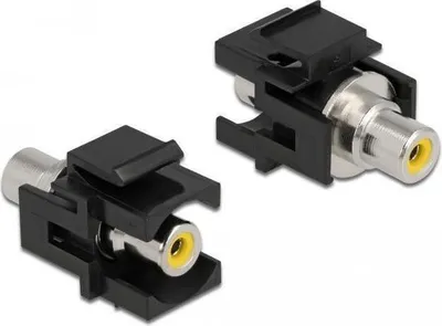 Image de Delock Keystone Modul Cinch Buchse > Cinch Buchse gelb/schw.
