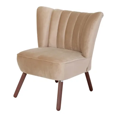Produktbild von Max Winzer Sessel Alessandro - Samtvelours sand - Maße: 70 x 66 x 80 cm