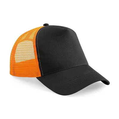 Immagine prodotto di Beechfield - Cappello Trucker Snapback per uomo/donna Unisex PC5762 (Taglia unica) (Nero/Arancione)