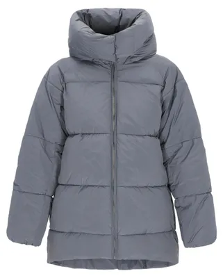 Produktbild von Damen Jacke DreiMaster Maritim Kollektion Grau Größe S mit Kapuze und Stehkragen