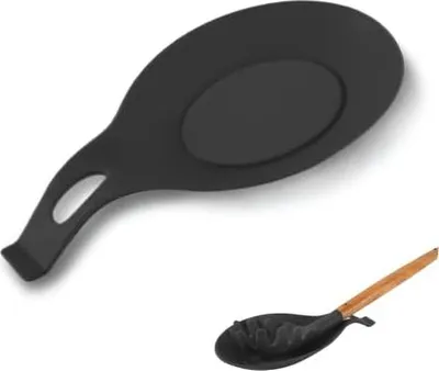 Produktbild von Silikon Löffelablage, Silikon Löffel Rest, Kochlöffelablage aus Silikon, Küchenutensilienablage, Mandelform Küchenhelfer Ablage, Silikon Löffelablage Löffelhalter, für Küche Zuhause Restaurant