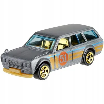 Produktbild von Hot Wheels GHN95 Custom 71 Datsun 510 Wagon Satin & Chrome Spielzeug Auto 1:64 Neu