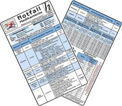 Produktbild von Notfallmedikamente Karten-Set 2025 - (2er Set)