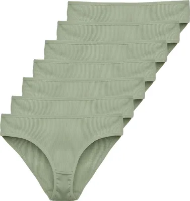 Produktbild von Tazzio Damen Slip 7er-Pack F901 (Khaki, XL)