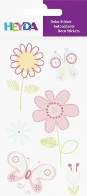 Produktbild von HEYDA 203780611 Stick-On's-Mix Blumen 75 x 165 cm rosa
