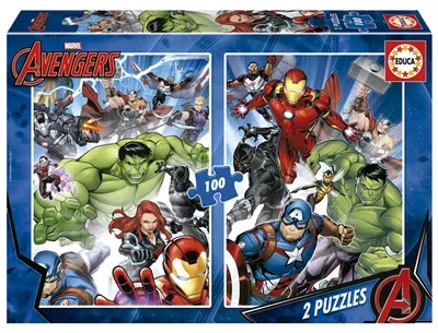 Produktbild von Educa Borras 2x100 Teile Avengers Puzzle Mehrfarbig  Mehrfarbig One Size