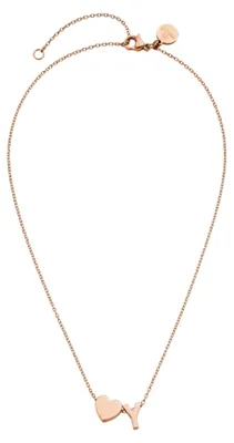 Produktbild von Purelei Kette mit Buchstaben (Y/Roségold) Damen Halskette aus Edelstahl