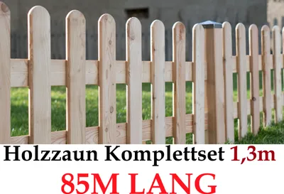 Produktbild von Gartenzaun 130cm x 85m Sibirische Lärche From Zaun-Set