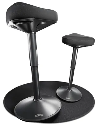 Zdjęcie produktu dla Krzesło biurowe ergonomiczne - Regulowane - Antypoślizgowe - Pochylenie 12° - Krzesło do siedzenia i stania