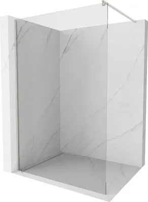 Image de Mexen Kioto Paroi de douche à l'italienne 95 x 200 cm, transparent 8 mm, nickel brossé - 800-095-101-97-00