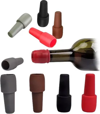 Produktbild von Gummiglas-Champagner-Stoppset (12 Stücke) - Weinpflegeprodukte für den Selbstbedienungsgebrauch