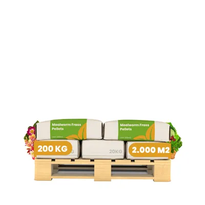 Zdjęcie produktu dla Frass z mącznika – Granulki nawozu owadziego (10x = 200kg – na 2000m2) - Organifer