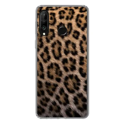Produktbild von MuchoWow® Handyhülle Schutzhülle Hülle für Huawei P30 Lite Panther Druck Silikon Softcase Handy Hülle - Handyhülle