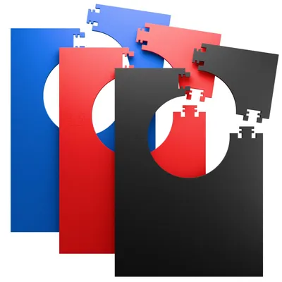 Image de Ensemble de 4 protections murales pour cible de fléchettes