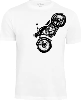 Produktbild von Cotton Prime® T-Shirt Vintage Motorcycle XXL weiss