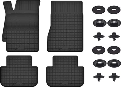 Produktbild von Gummimatten Mit Stoppern Für: Renault Megane Ii (2002-2008) Schwarz Set