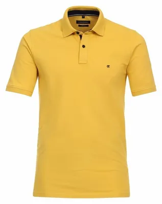 Produktbild von CASAMODA Herren Poloshirt Kurzarm Regular Stretch Piqué Gelb S