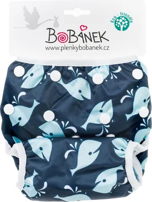 Produktbild von Bobánek Wachsende Bademode für Babys - Blaue Wale