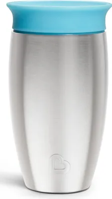 Obrázok produktu pre Munchkin MUNCHKIN nerūdijančio plieno puodelis, Miracle 360, mėlynos spalvos, 12mėn+, 296ml, 01245001