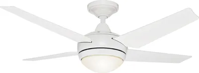 Produktbild von Deckenventilator mit Beleuchtung und Fernbedienung Sonic Weiß 132 cm
