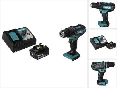 Immagine prodotto di Trapano a percussione a batteria Makita DHP 482 RF1 18 V 62 Nm + 1x batteria ricaricabile 3,0 Ah + caricabatterie