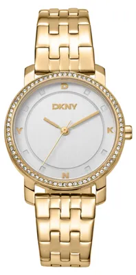 Produktbild von DKNY Damenuhr Quarzuhr gold onesize Damen 32 DK1L065M0035, DK1L065M0045