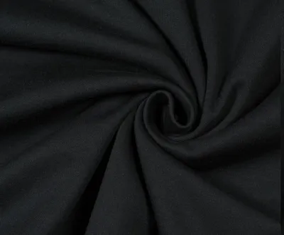 Obrázek produktu pro Úplet jednolíc, černá, tričkovina, látky, metráž / 50cm