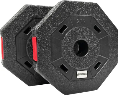 Produktbild von EG STR-43|SPORTINATOR 2 kg Bumper Plates Fitness Hantelscheiben 2er-Set