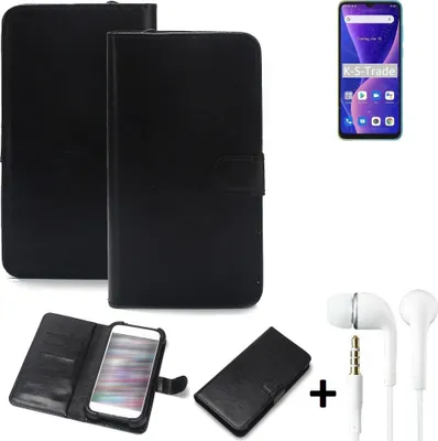 Produktbild von K-S-Trade Wallet Case Handyhülle kompatibel mit Blackview Oscal C60 Schutzhülle Flip cover Flipstyle Tasche Hülle Flipcover Slim Bumper schwarz +
