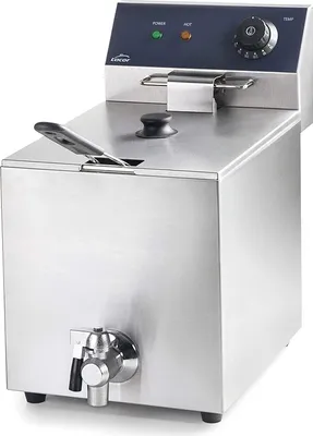 Obrázok produktu pre LACOR 69468 69468-Elektrická freidora s profesionálnym kohútikom 3250 W, 8 l, nerezová oceľ
