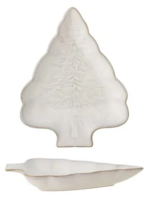 Produktbild von Bloomingville Servierplatte WINTER Teller Tannenbaum Form 22x17 cm Weihnachten