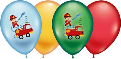 Produktbild von 6 Luftballons Feuerwehr