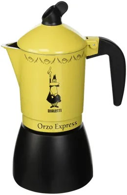 Produktbild von Bialetti Orzo Express, Mokka-Kanne, Aluminium, Schwarz, Aluminium, 4 Tassen, Orzo Express, CE