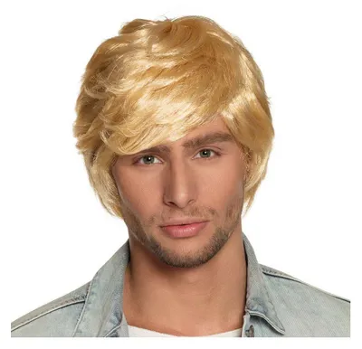 Produktbild von Boland 86399 Erwachsenenperücke Tyler, One Size, Karnevalskostüm-Perücke, Erwachsener, Männlich, Polyester, Blond, 187 g