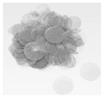 Produktbild von Edelstahl Rohrsiebe 1 Zoll (25,4 mm) Durchmesser für Rohrfilter, 100 Stück