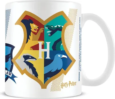 Image de Harry Potter - Tasse à café "Checkmate", blason PM8091 (taille unique) (Blanc/Multicolore)