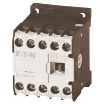 Produktbild von Eaton Leistungsschütz AC-3/400V 5,5kW 3p DC DILEM12-01-G(24VDC)