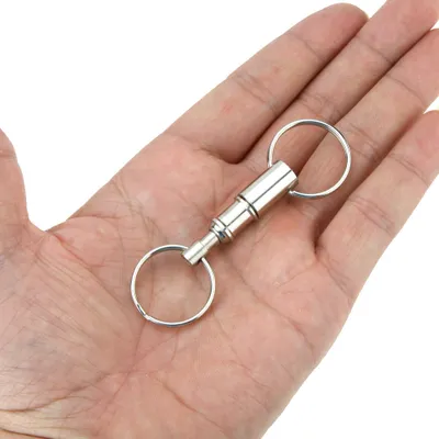 Produktbild von Lixada 5 x Premium Schnellverschluss Pull Apart Schlš¹ssel abnehmbar praktisch Keyring abnehmbare Keychain Zubeh?r mit zwei Nylonringe
