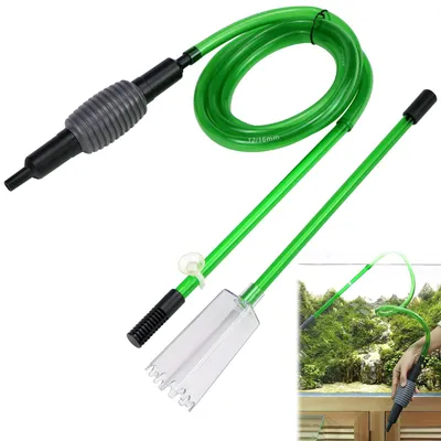 Image de Pompe à eau manuelle pour aquarium Mulm - Nettoyeur manuel pour aquarium, adapté aux aquariums de 10 à 100 litres