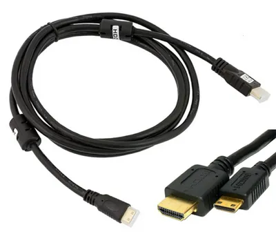 Imagen del producto de Cable HDMI, mini HDMI a HDMI, versión 1.4B, 2 metros, modelo HD21