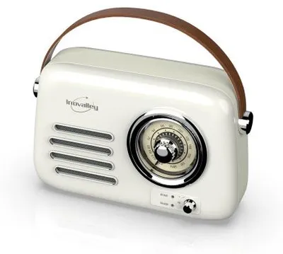 Image de Radio Vintage portative Bluetooth beige