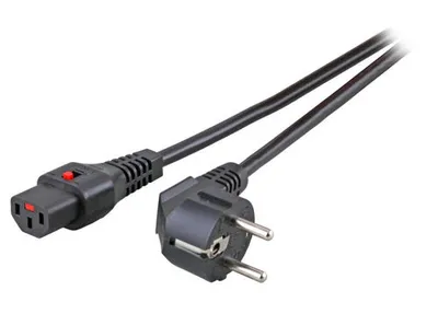 Image de Câble d'alimentation CEE7/7 coudé 90
