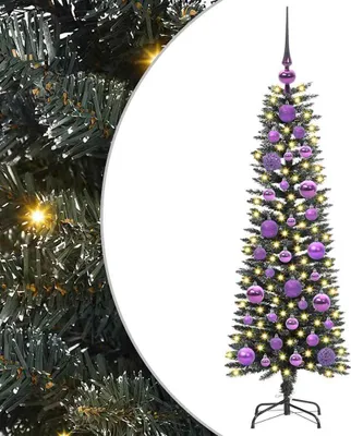 Zdjęcie produktu dla vidaXL Sztuczna choinka ze 150 diodami LED ze stojakiem Zielona 120 cm