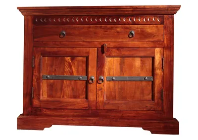 Image de MASSIVMOEBEL24 | Buffet d'angle 107x54 Acacia laqué Nougat OXFORD #505