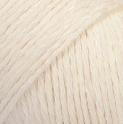 Image de Drops Bomull-Lin Uni Colour 02 Off White Fil à tricoter