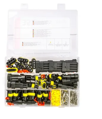 Obrázek produktu pro Sada 352 hermeticky utěsněných konektorů, zásuvek a zástrček.